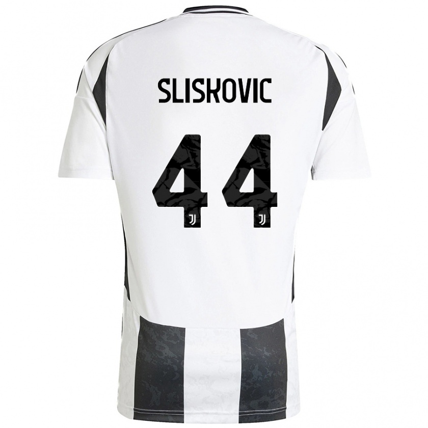 Kandiny Gyermek Gloria Slišković #44 Fehér Fekete Hazai Jersey 2024/25 Mez Póló Ing