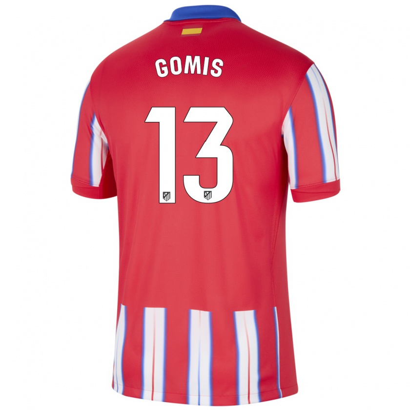 Kandiny Gyermek Antonio Gomis #13 Piros Fehér Kék Hazai Jersey 2024/25 Mez Póló Ing