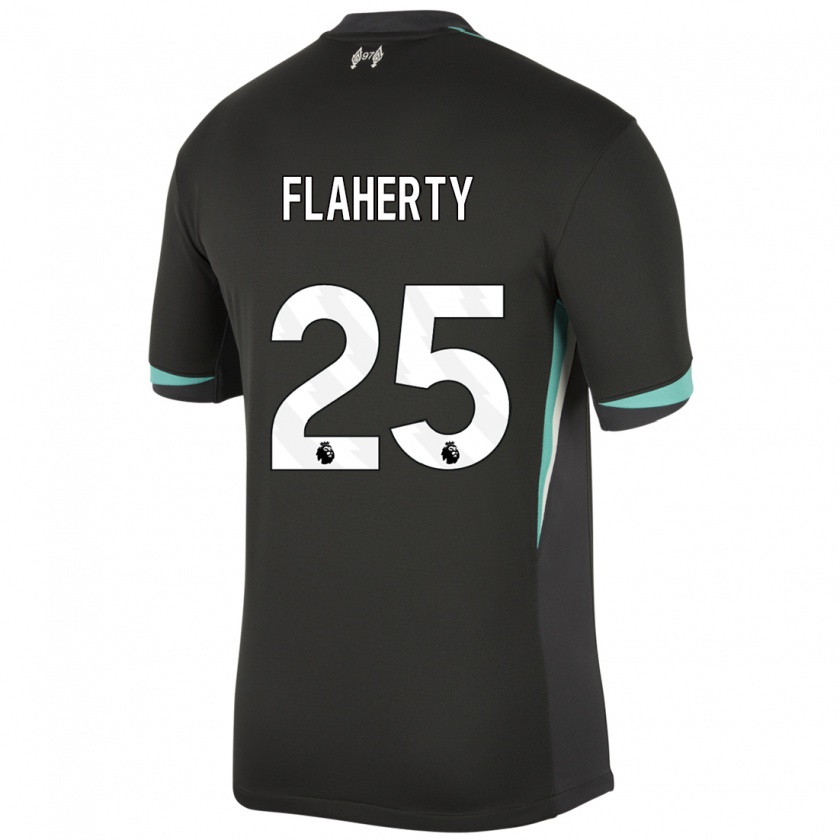 Kandiny Gyermek Gilly Flaherty #25 Fekete Antracit Fehér Idegenbeli Jersey 2024/25 Mez Póló Ing