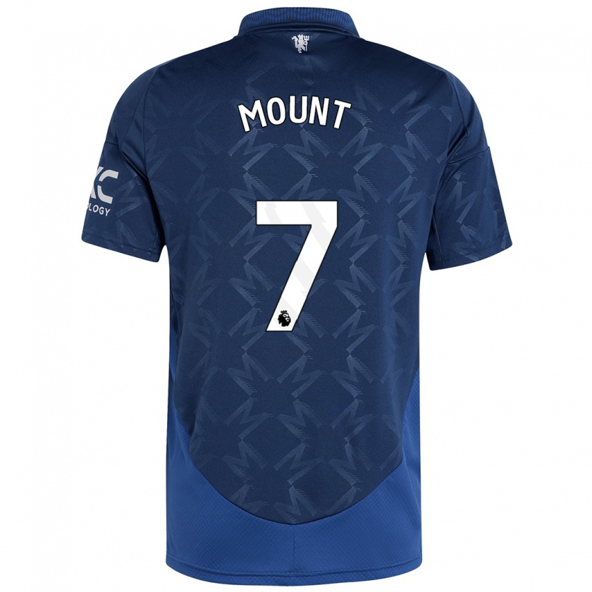 Kandiny Gyermek Mason Mount #7 Indigó Idegenbeli Jersey 2024/25 Mez Póló Ing