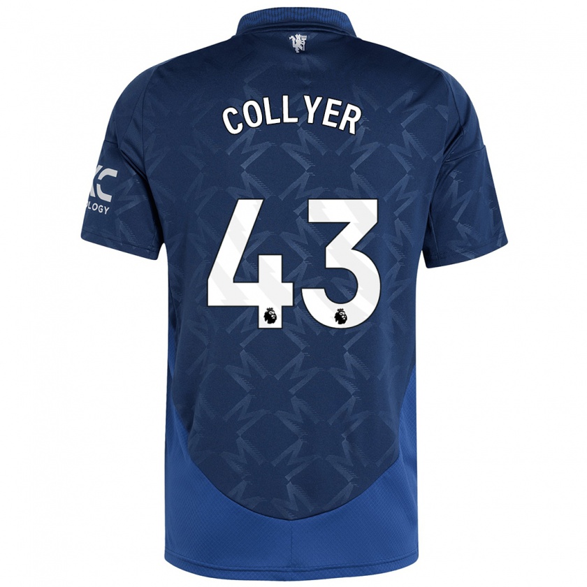 Kandiny Gyermek Toby Collyer #43 Indigó Idegenbeli Jersey 2024/25 Mez Póló Ing