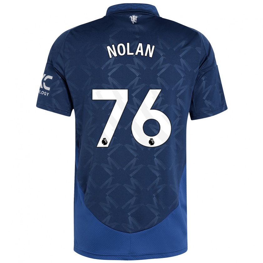 Kandiny Gyermek James Nolan #76 Indigó Idegenbeli Jersey 2024/25 Mez Póló Ing