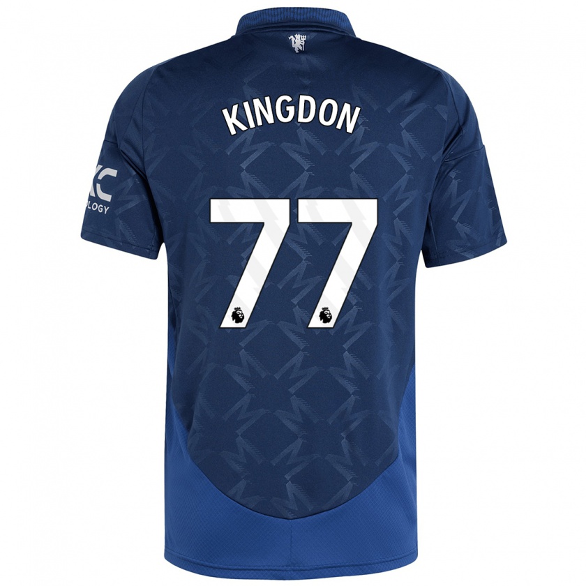 Kandiny Gyermek Jack Kingdon #77 Indigó Idegenbeli Jersey 2024/25 Mez Póló Ing