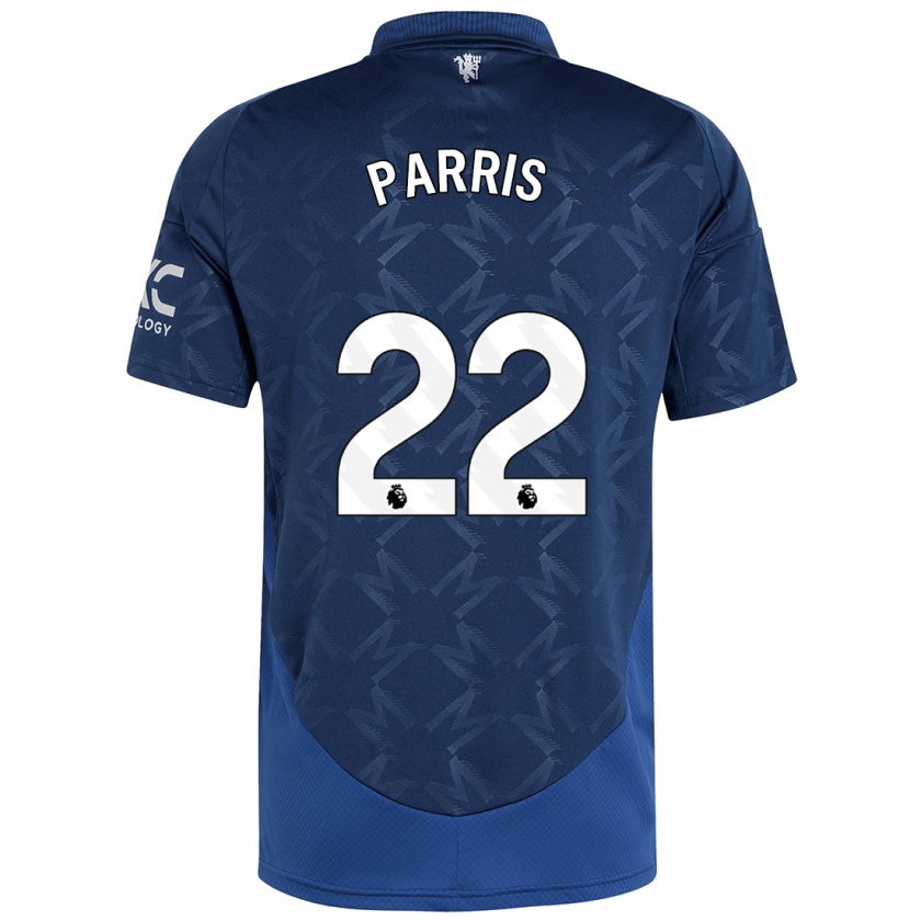 Kandiny Gyermek Nikita Parris #22 Indigó Idegenbeli Jersey 2024/25 Mez Póló Ing