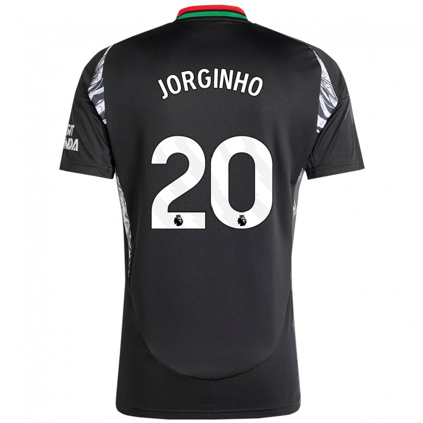 Kandiny Gyermek Jorginho #20 Fekete Idegenbeli Jersey 2024/25 Mez Póló Ing