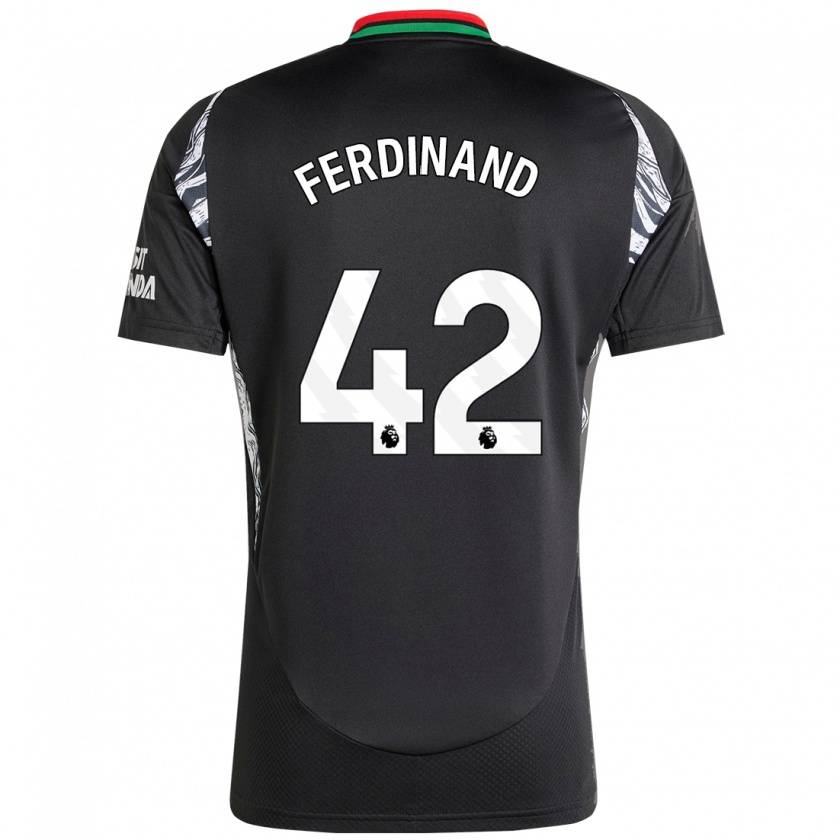 Kandiny Gyermek Seb Ferdinand #42 Fekete Idegenbeli Jersey 2024/25 Mez Póló Ing