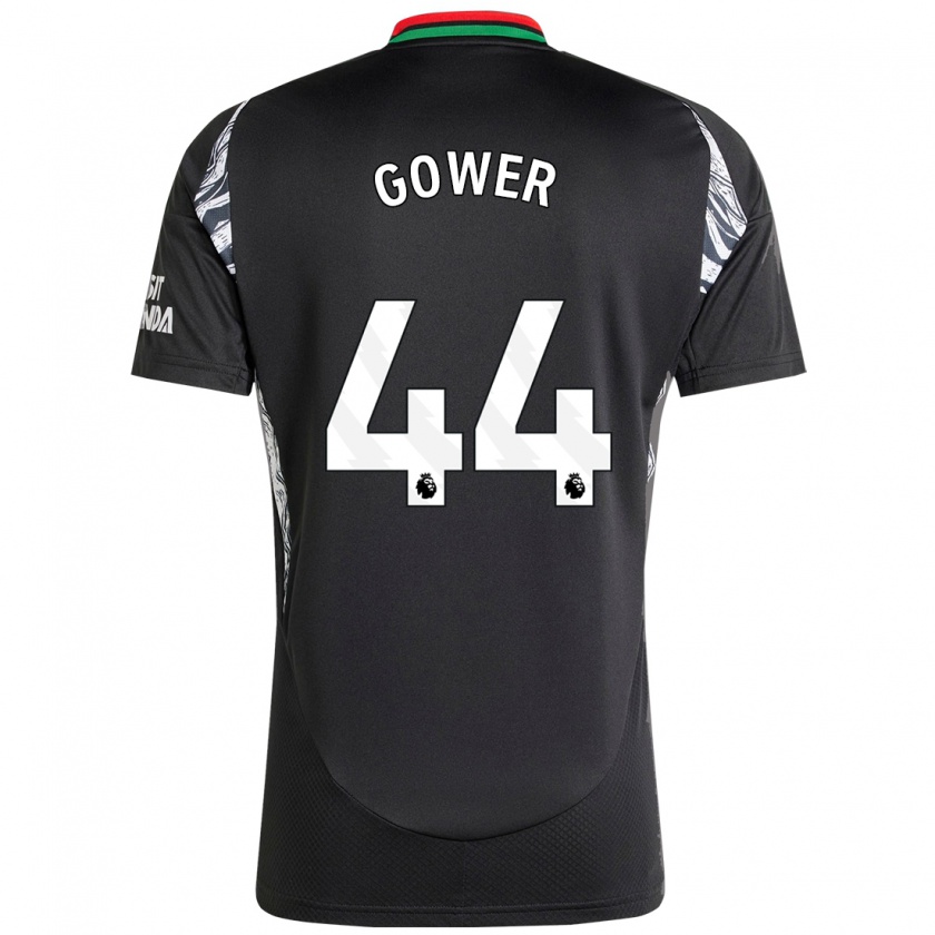 Kandiny Gyermek Jimi Gower #44 Fekete Idegenbeli Jersey 2024/25 Mez Póló Ing