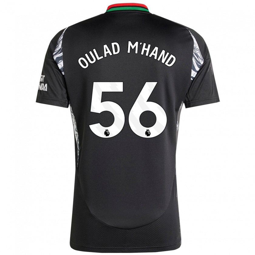 Kandiny Gyermek Salah-Eddine Oulad M'hand #56 Fekete Idegenbeli Jersey 2024/25 Mez Póló Ing