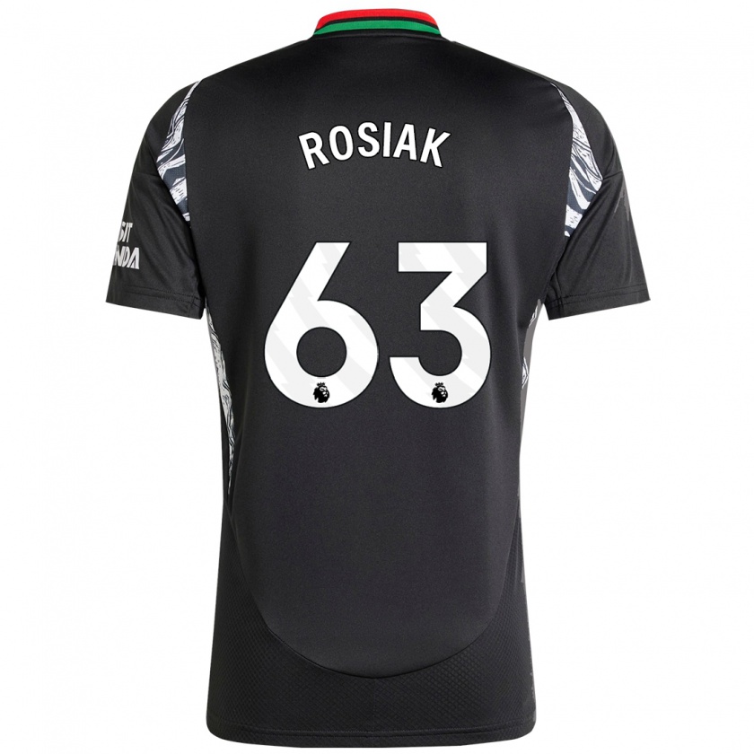 Kandiny Gyermek Michal Rosiak #63 Fekete Idegenbeli Jersey 2024/25 Mez Póló Ing