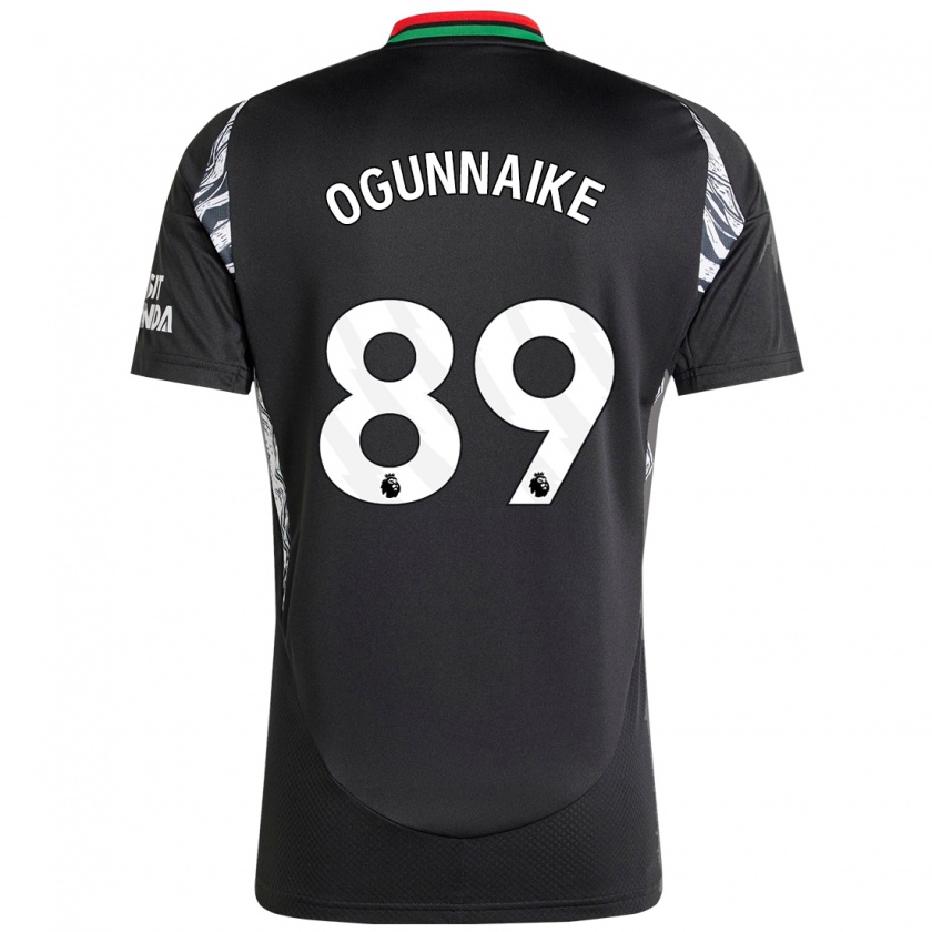 Kandiny Gyermek Josh Ogunnaike #89 Fekete Idegenbeli Jersey 2024/25 Mez Póló Ing