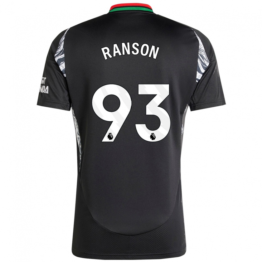 Kandiny Gyermek Khari Ranson #93 Fekete Idegenbeli Jersey 2024/25 Mez Póló Ing