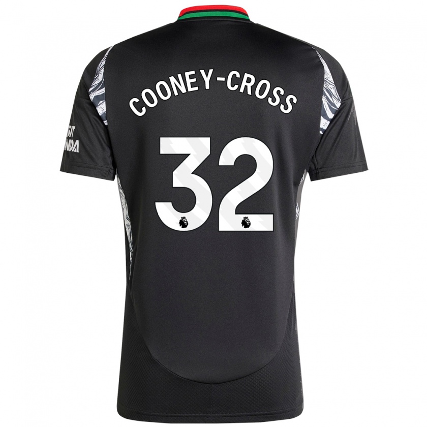 Kandiny Gyermek Kyra Cooney-Cross #32 Fekete Idegenbeli Jersey 2024/25 Mez Póló Ing