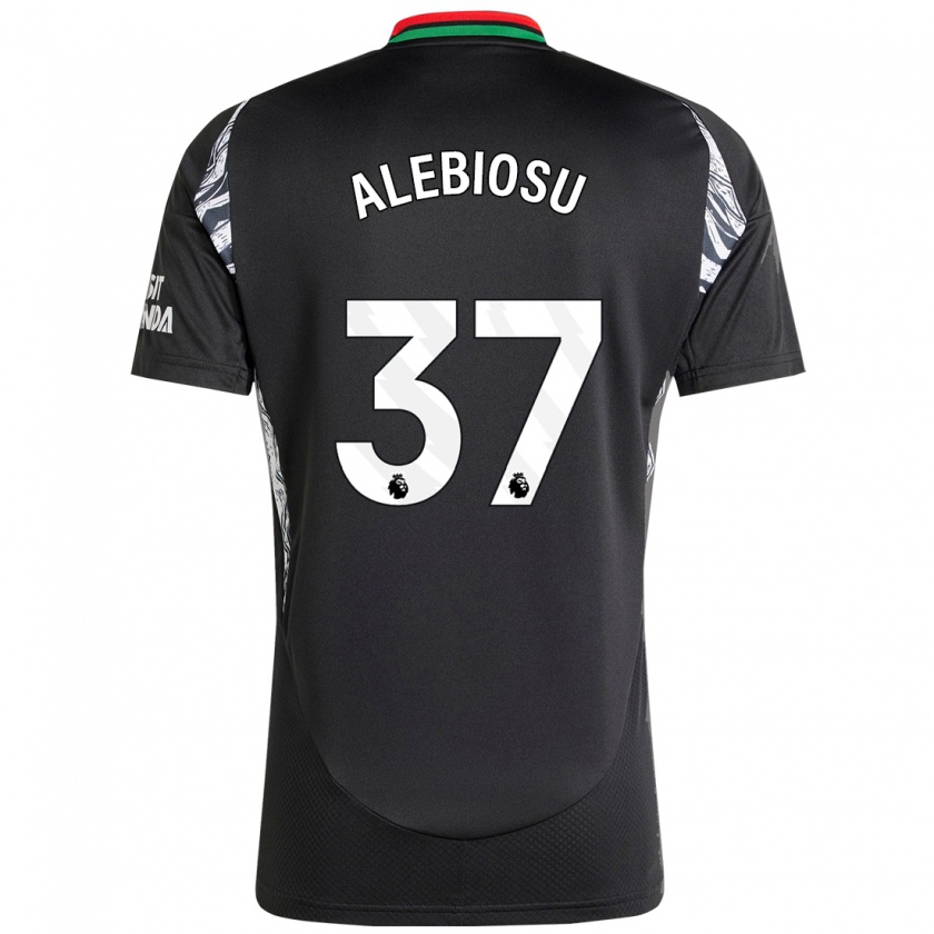 Kandiny Gyermek Ryan Alebiosu #37 Fekete Idegenbeli Jersey 2024/25 Mez Póló Ing