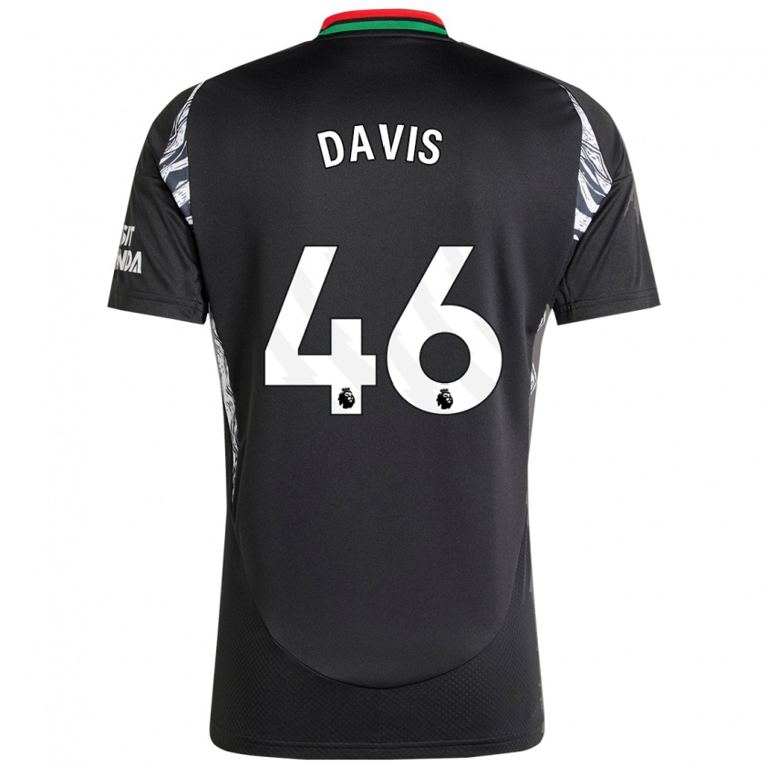 Kandiny Gyermek Timi Davis #46 Fekete Idegenbeli Jersey 2024/25 Mez Póló Ing