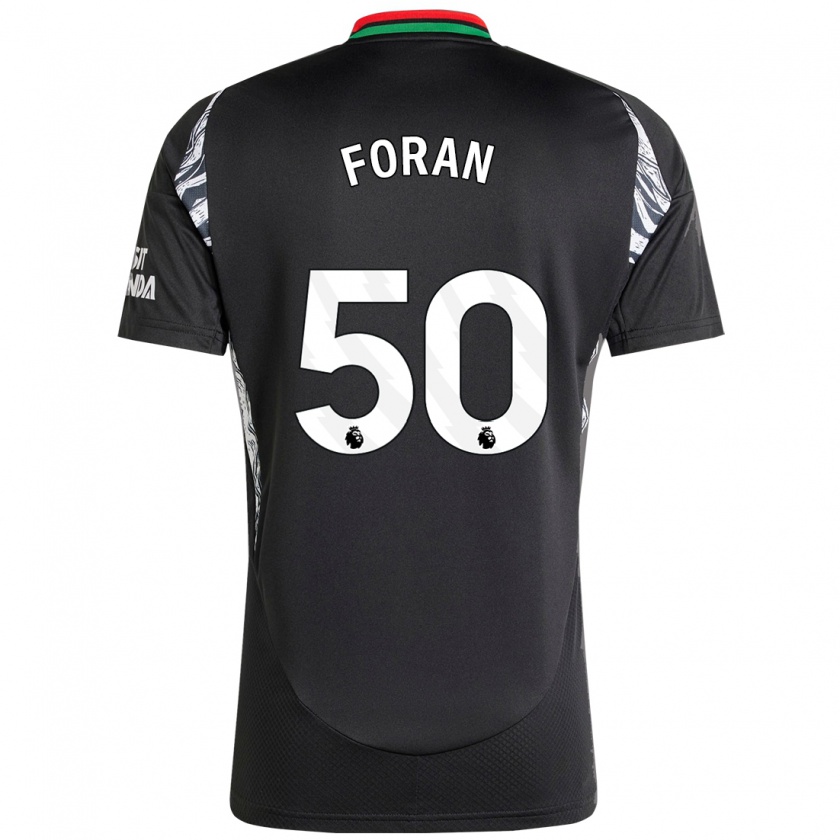 Kandiny Gyermek Taylor Foran #50 Fekete Idegenbeli Jersey 2024/25 Mez Póló Ing