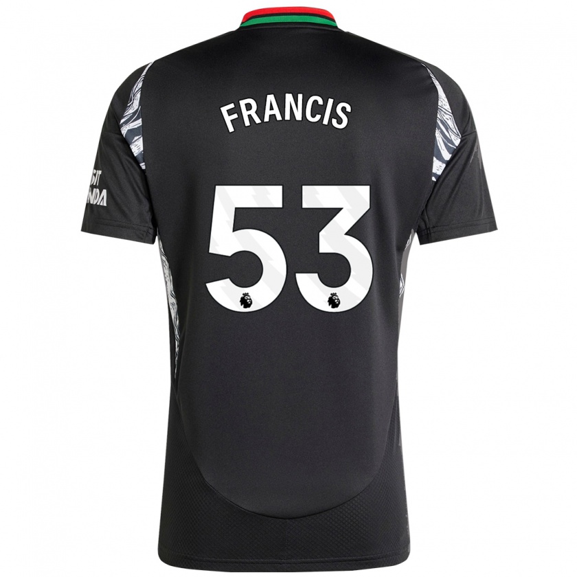 Kandiny Gyermek Jack Henry-Francis #53 Fekete Idegenbeli Jersey 2024/25 Mez Póló Ing