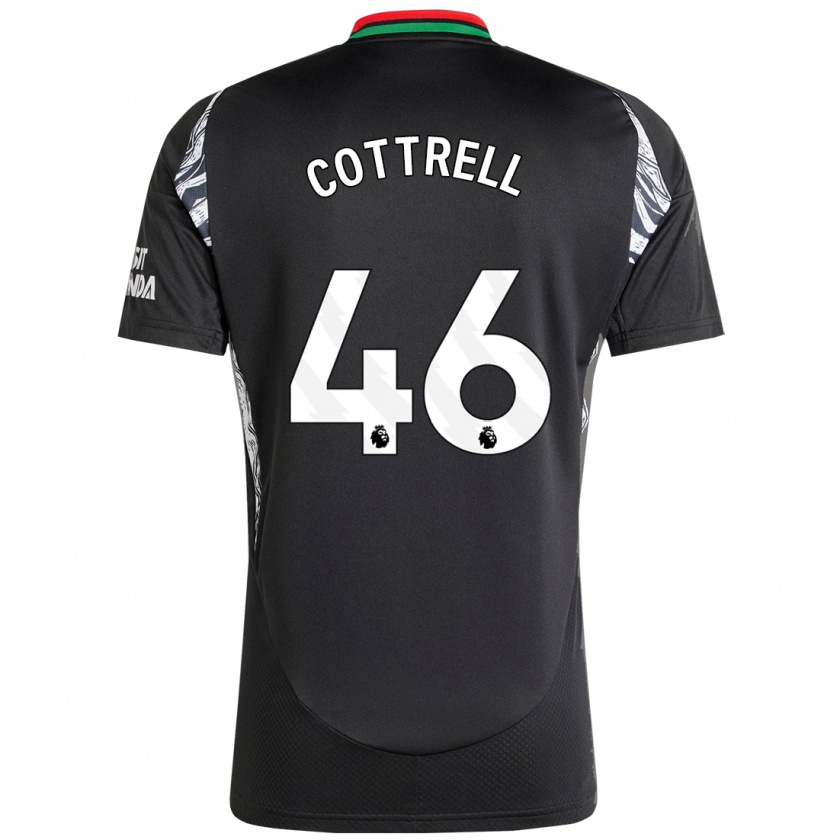 Kandiny Gyermek Ben Cottrell #46 Fekete Idegenbeli Jersey 2024/25 Mez Póló Ing