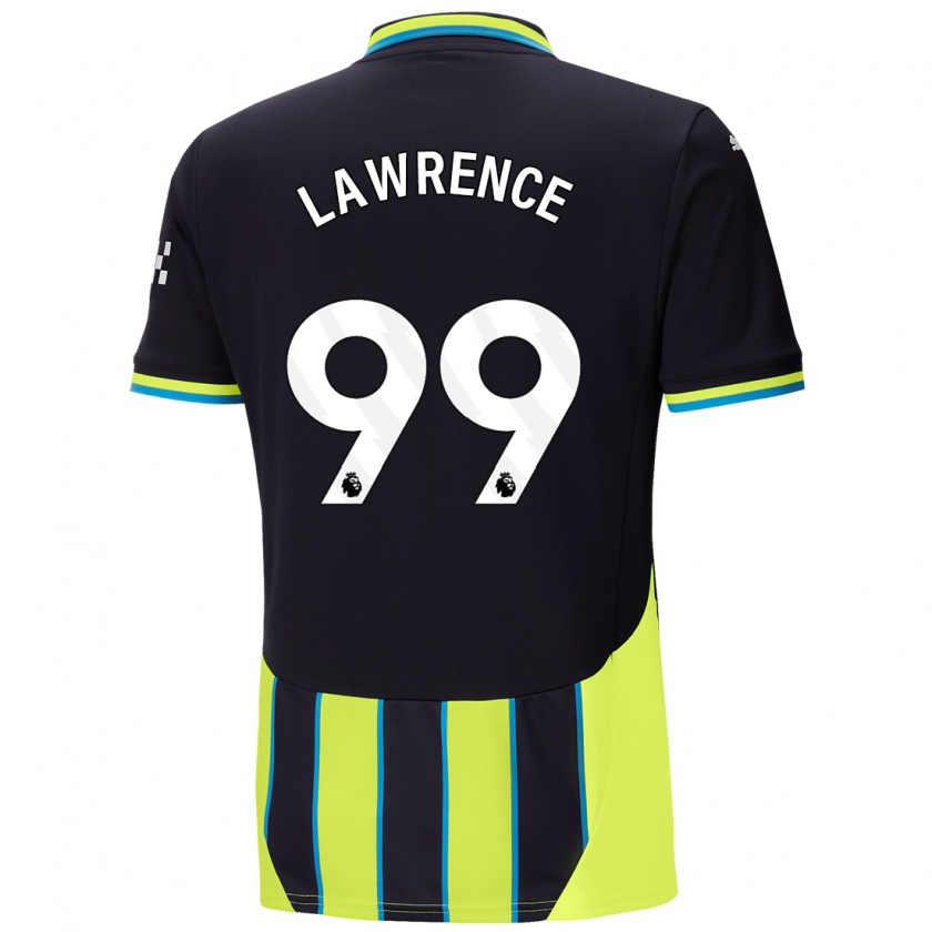 Kandiny Gyermek Emilio Lawrence #99 Kék Sárga Idegenbeli Jersey 2024/25 Mez Póló Ing