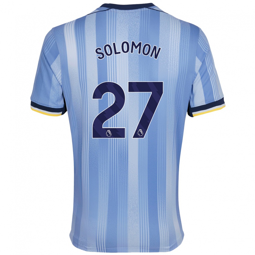 Kandiny Gyermek Manor Solomon #27 Világoskék Idegenbeli Jersey 2024/25 Mez Póló Ing