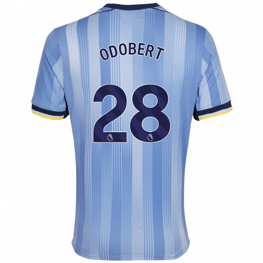 Kandiny Gyermek Wilson Odobert #28 Világoskék Idegenbeli Jersey 2024/25 Mez Póló Ing