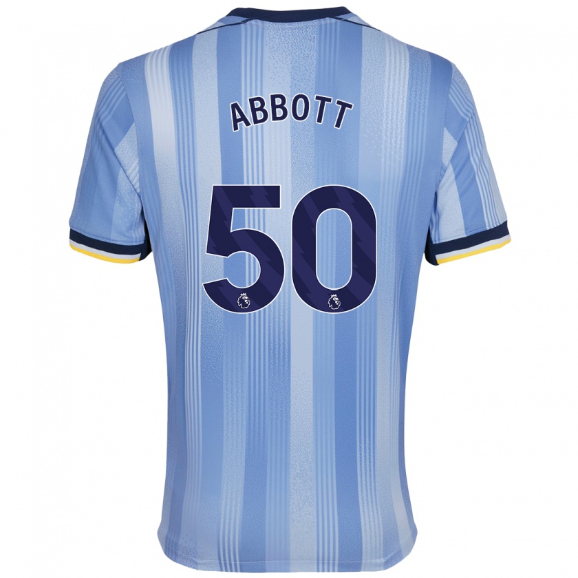 Kandiny Gyermek George Abbott #50 Világoskék Idegenbeli Jersey 2024/25 Mez Póló Ing