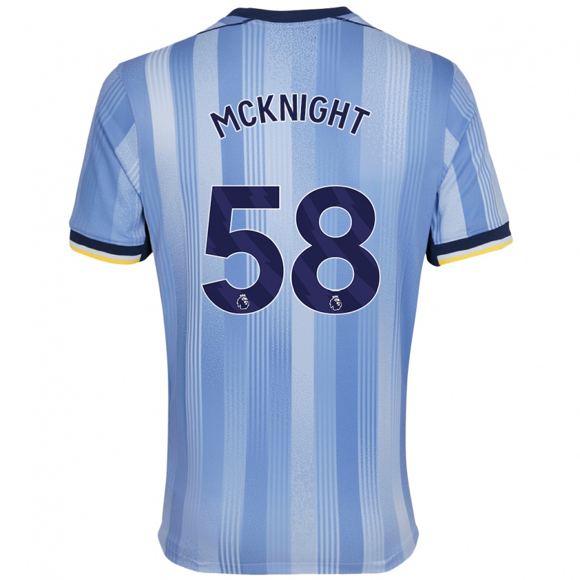 Kandiny Gyermek Maxwell Mcknight #58 Világoskék Idegenbeli Jersey 2024/25 Mez Póló Ing