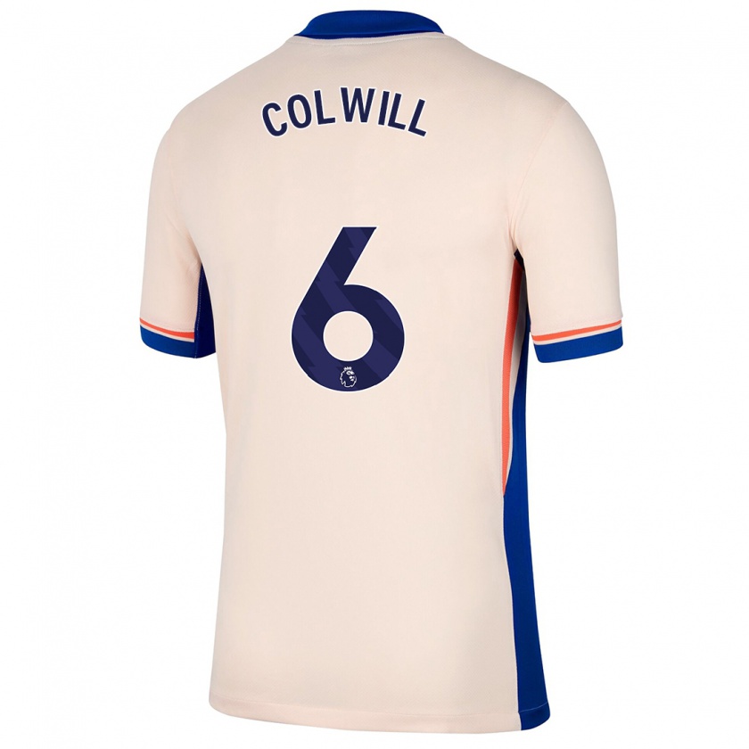 Kandiny Gyermek Levi Colwill #6 Világos Bézs Idegenbeli Jersey 2024/25 Mez Póló Ing