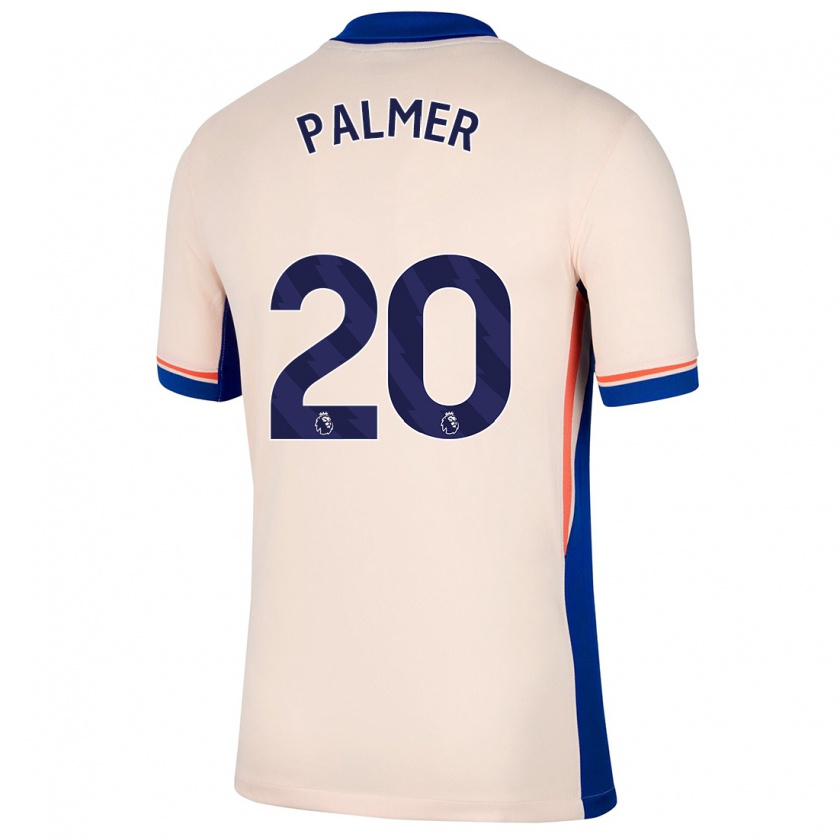 Kandiny Gyermek Cole Palmer #20 Világos Bézs Idegenbeli Jersey 2024/25 Mez Póló Ing