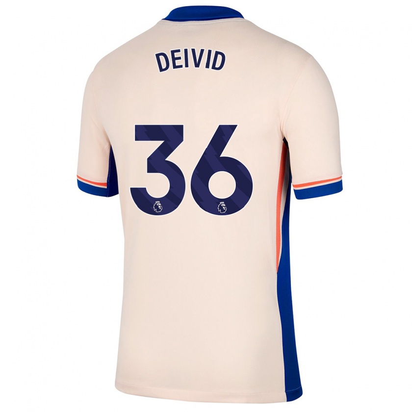 Kandiny Gyermek Deivid Washington #36 Világos Bézs Idegenbeli Jersey 2024/25 Mez Póló Ing