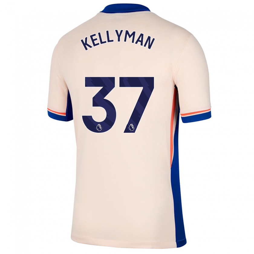 Kandiny Gyermek Omari Kellyman #37 Világos Bézs Idegenbeli Jersey 2024/25 Mez Póló Ing