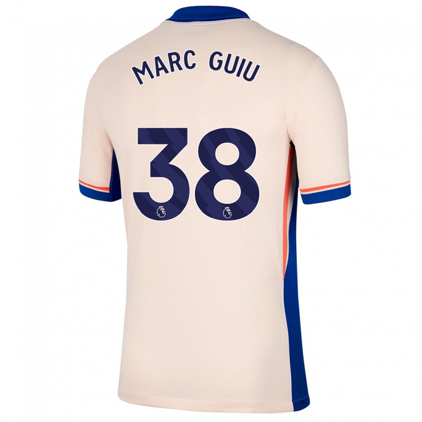 Kandiny Gyermek Marc Guiu #38 Világos Bézs Idegenbeli Jersey 2024/25 Mez Póló Ing