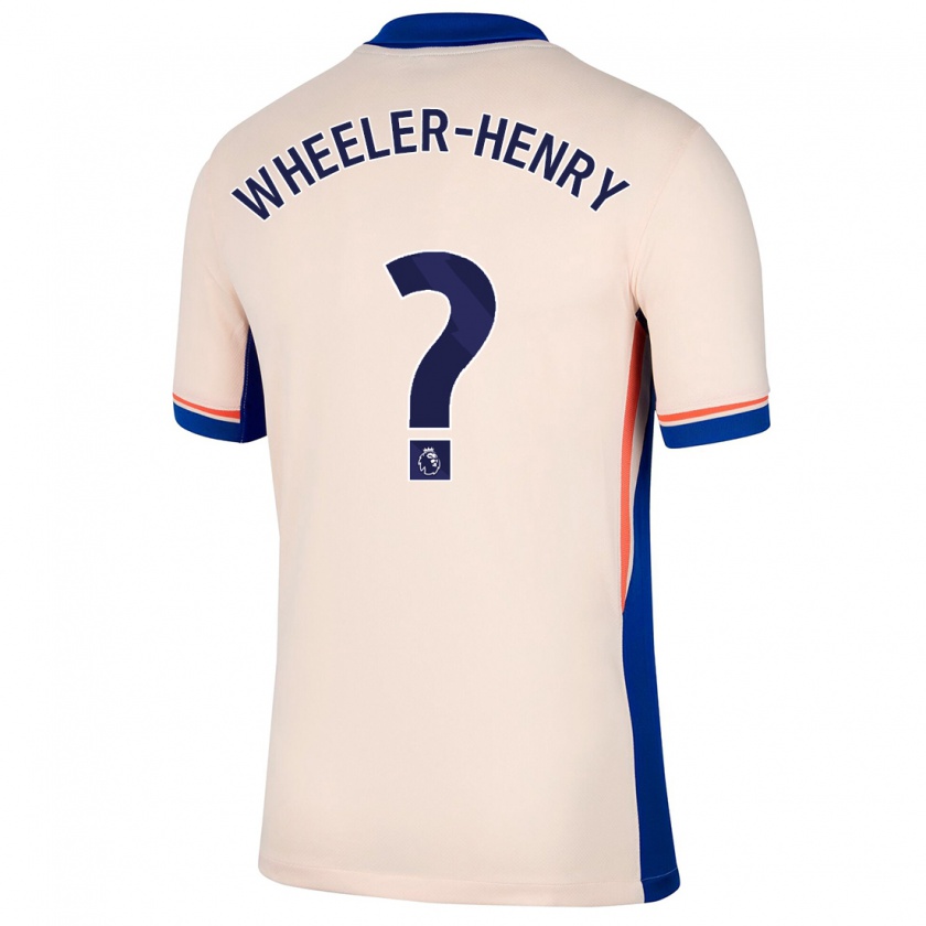 Kandiny Gyermek Joseph Wheeler-Henry #0 Világos Bézs Idegenbeli Jersey 2024/25 Mez Póló Ing