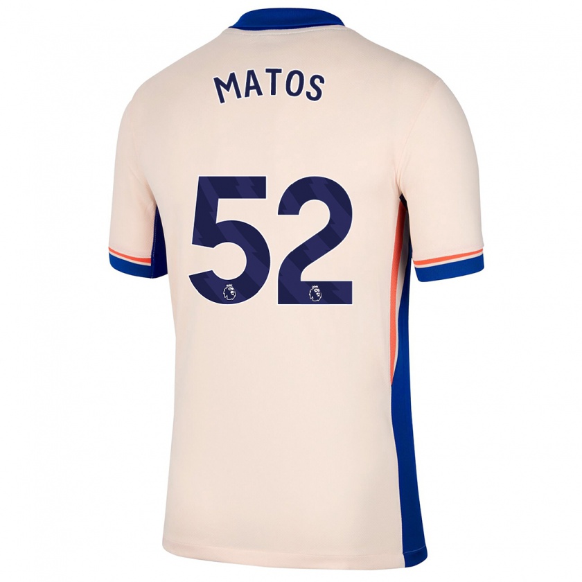 Kandiny Gyermek Alex Matos #52 Világos Bézs Idegenbeli Jersey 2024/25 Mez Póló Ing