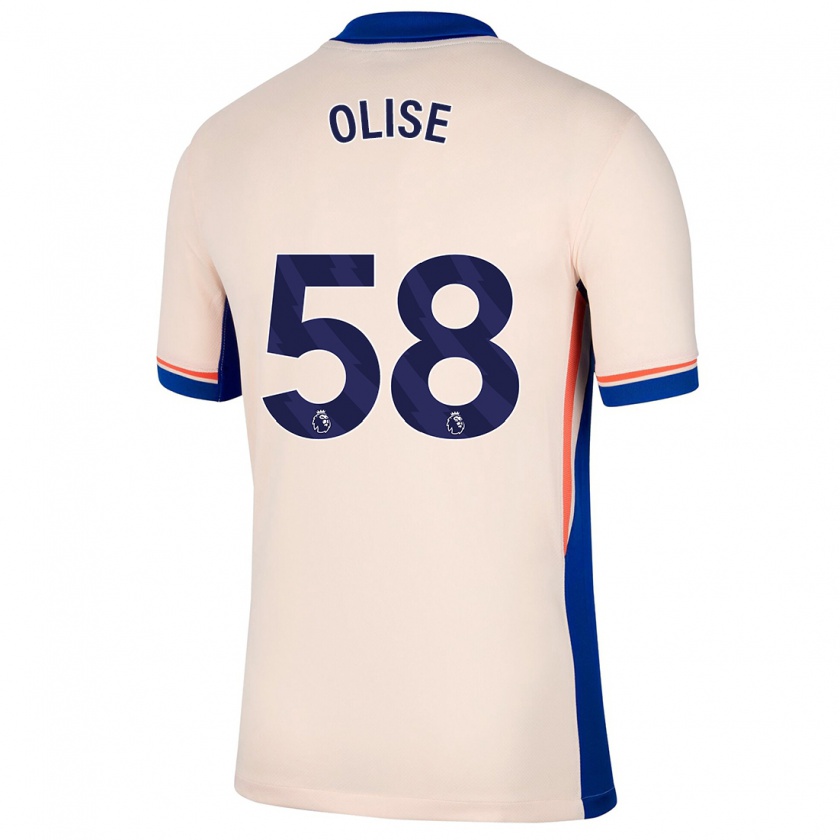 Kandiny Gyermek Richard Olise #58 Világos Bézs Idegenbeli Jersey 2024/25 Mez Póló Ing