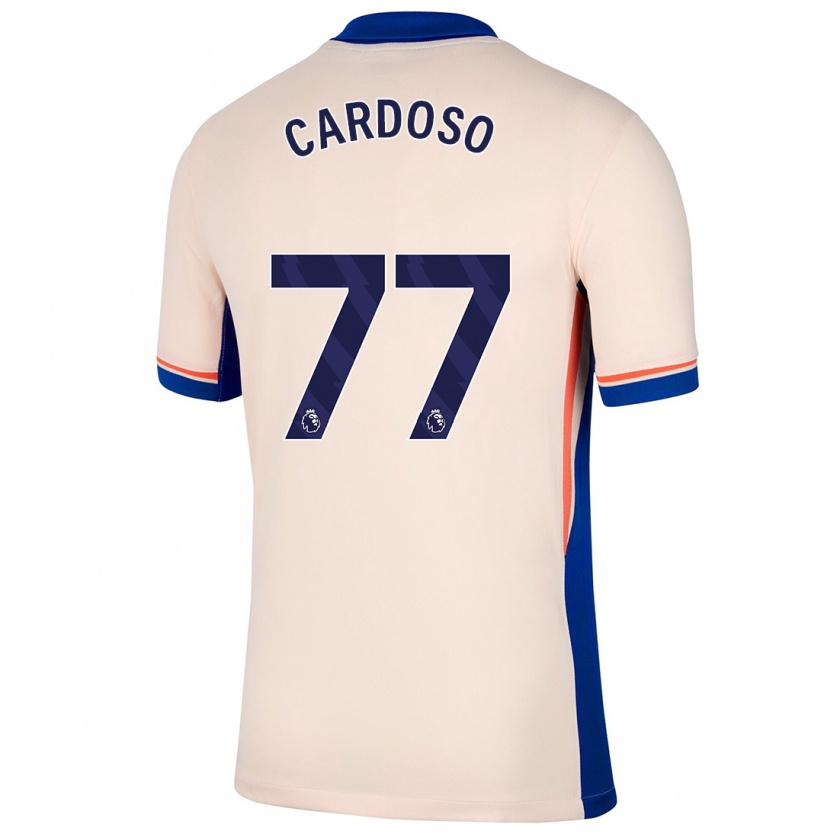 Kandiny Gyermek Leo Cardoso #77 Világos Bézs Idegenbeli Jersey 2024/25 Mez Póló Ing