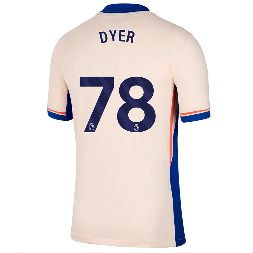 Kandiny Gyermek Kiano Dyer #78 Világos Bézs Idegenbeli Jersey 2024/25 Mez Póló Ing