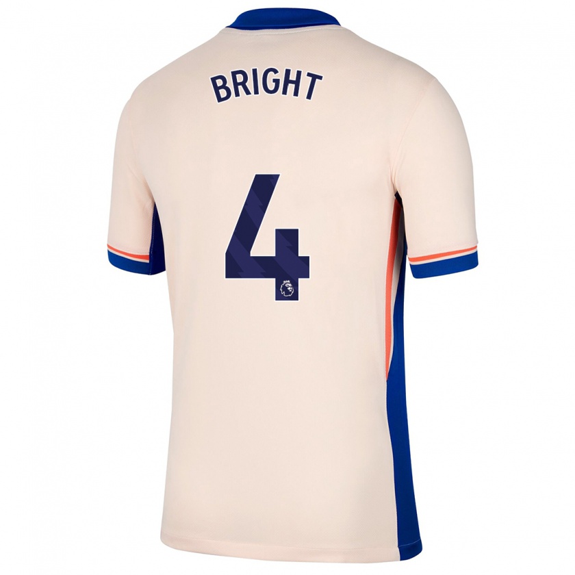 Kandiny Gyermek Millie Bright #4 Világos Bézs Idegenbeli Jersey 2024/25 Mez Póló Ing