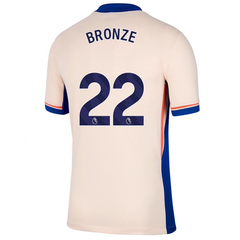 Kandiny Gyermek Lucy Bronze #22 Világos Bézs Idegenbeli Jersey 2024/25 Mez Póló Ing