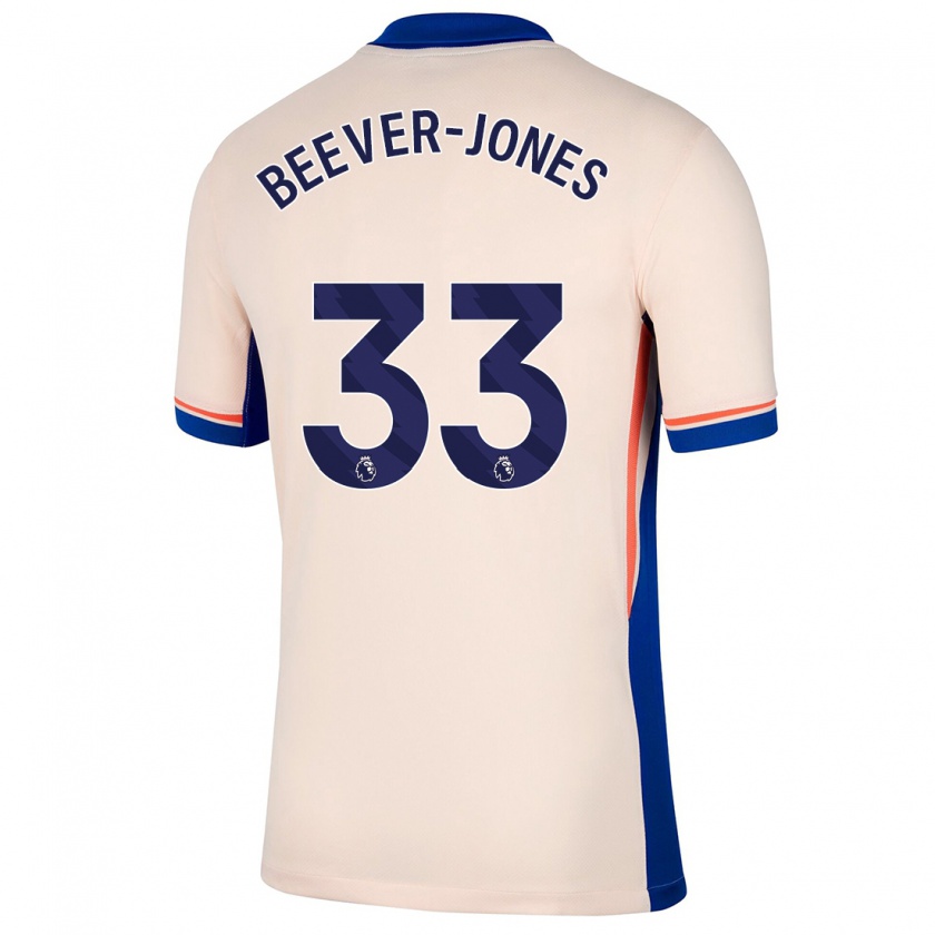 Kandiny Gyermek Aggie Beever-Jones #33 Világos Bézs Idegenbeli Jersey 2024/25 Mez Póló Ing