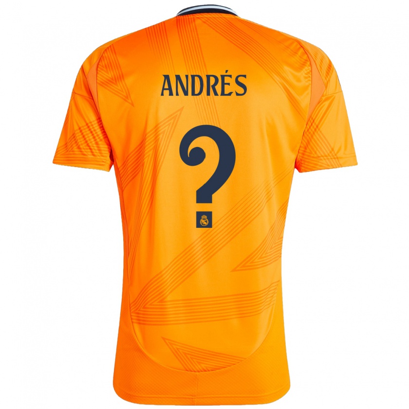 Kandiny Gyermek Chema Andrés #0 Narancs Idegenbeli Jersey 2024/25 Mez Póló Ing