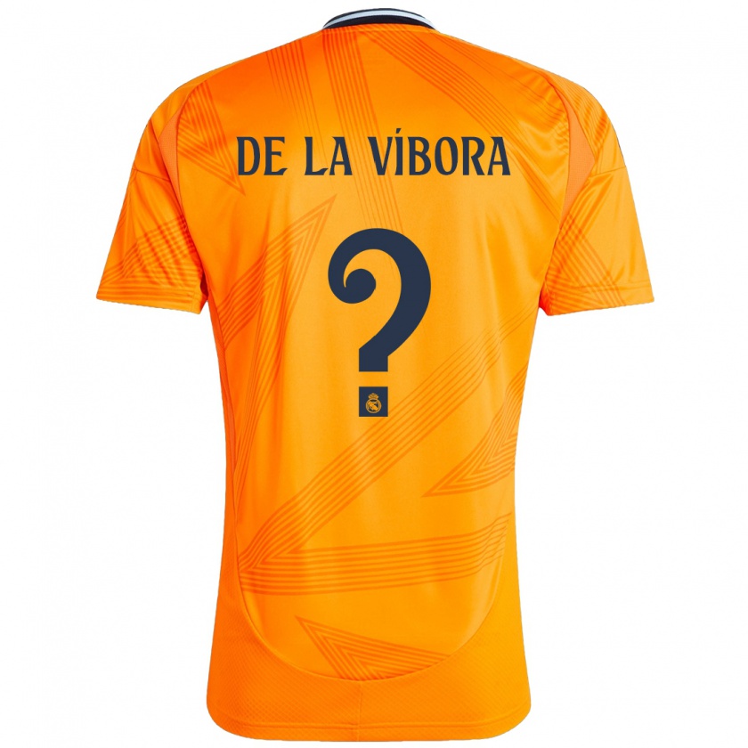 Kandiny Gyermek David De La Víbora #0 Narancs Idegenbeli Jersey 2024/25 Mez Póló Ing