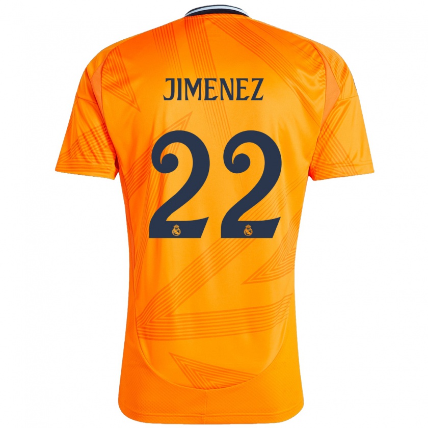 Kandiny Gyermek David Jiménez #22 Narancs Idegenbeli Jersey 2024/25 Mez Póló Ing