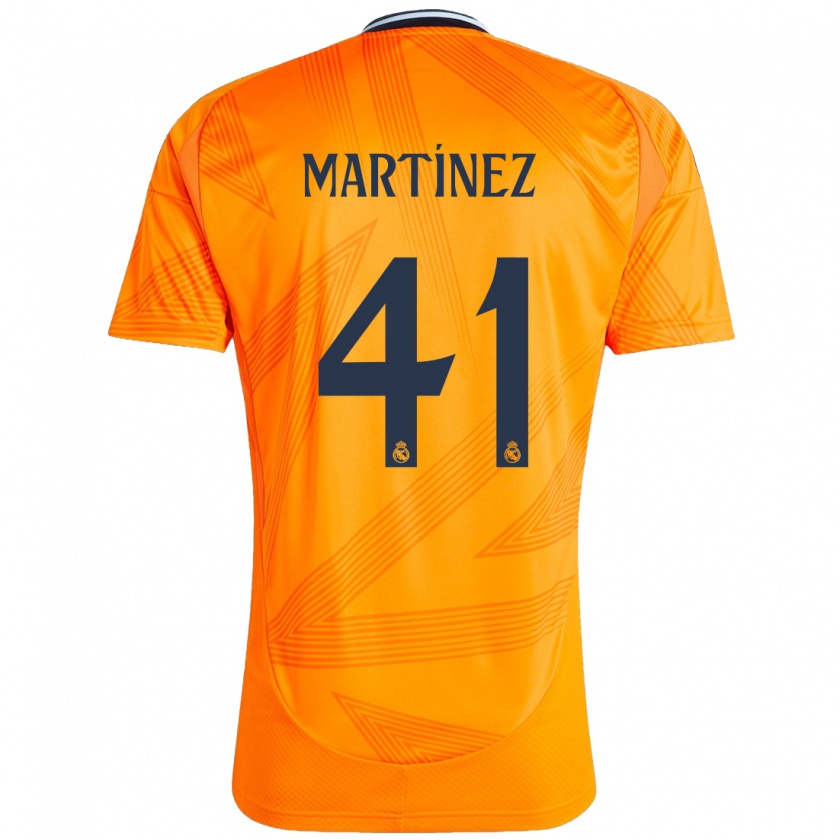 Kandiny Gyermek Joan Martínez #41 Narancs Idegenbeli Jersey 2024/25 Mez Póló Ing