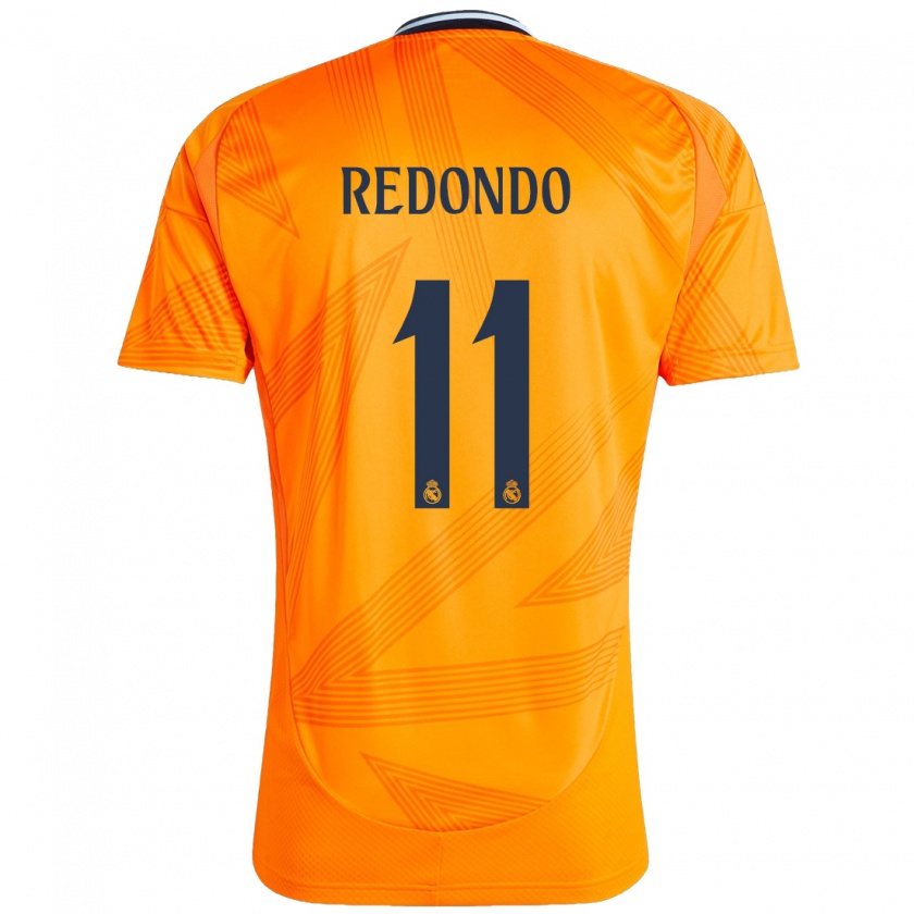 Kandiny Gyermek Alba Redondo #11 Narancs Idegenbeli Jersey 2024/25 Mez Póló Ing