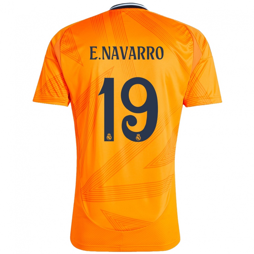 Kandiny Gyermek Eva Navarro #19 Narancs Idegenbeli Jersey 2024/25 Mez Póló Ing