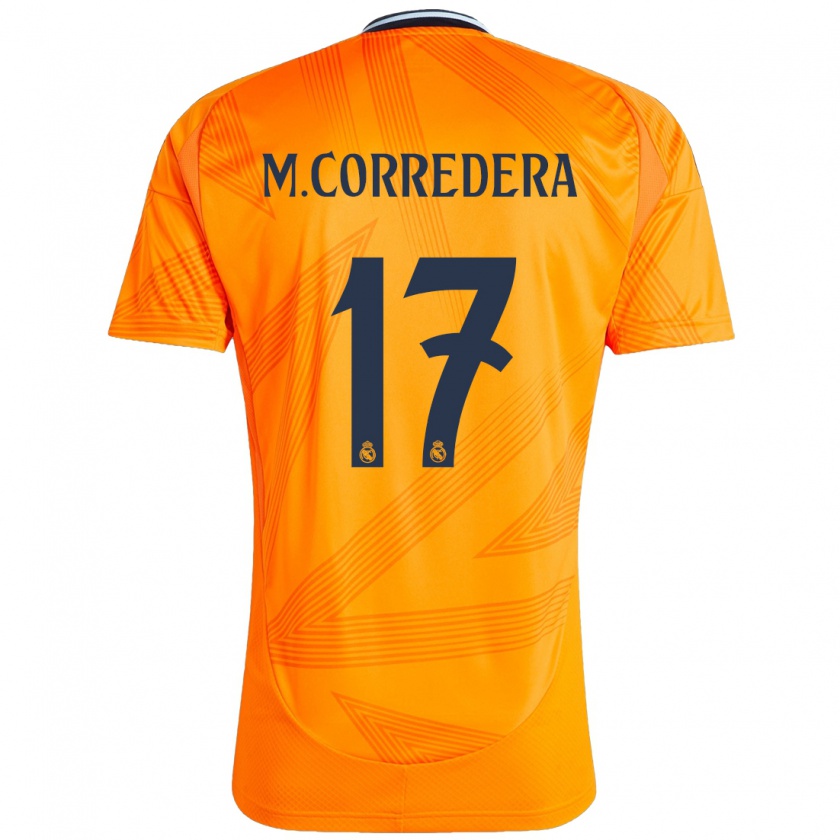 Kandiny Gyermek Marta Corredera #17 Narancs Idegenbeli Jersey 2024/25 Mez Póló Ing