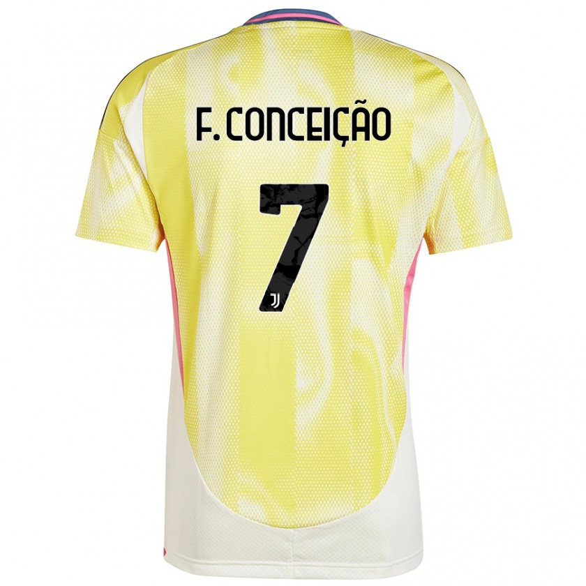 Kandiny Gyermek Francisco Conceição #7 Narancs Idegenbeli Jersey 2024/25 Mez Póló Ing