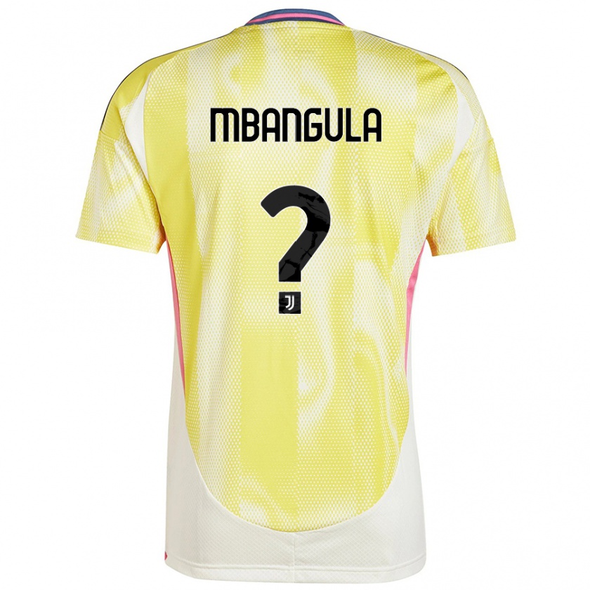 Kandiny Gyermek Samuel Mbangula #0 Napsárga Idegenbeli Jersey 2024/25 Mez Póló Ing