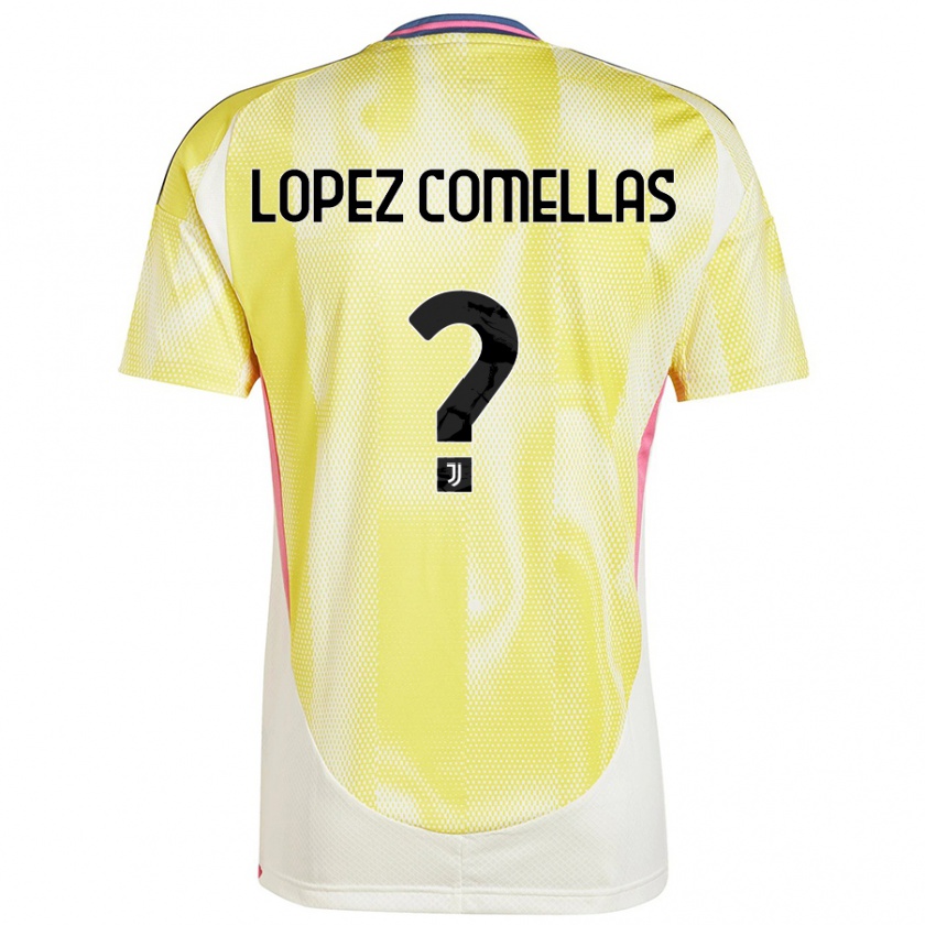 Kandiny Gyermek Ivan Lopez Comellas #0 Napsárga Idegenbeli Jersey 2024/25 Mez Póló Ing