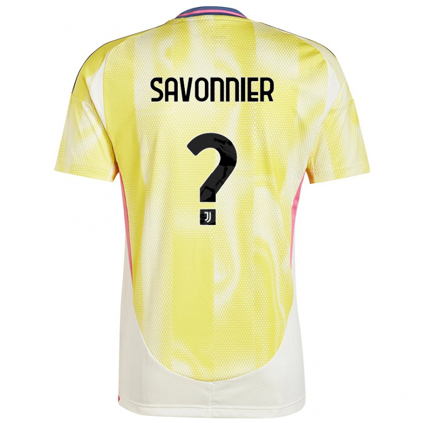 Kandiny Gyermek Nelson Savonnier #0 Napsárga Idegenbeli Jersey 2024/25 Mez Póló Ing